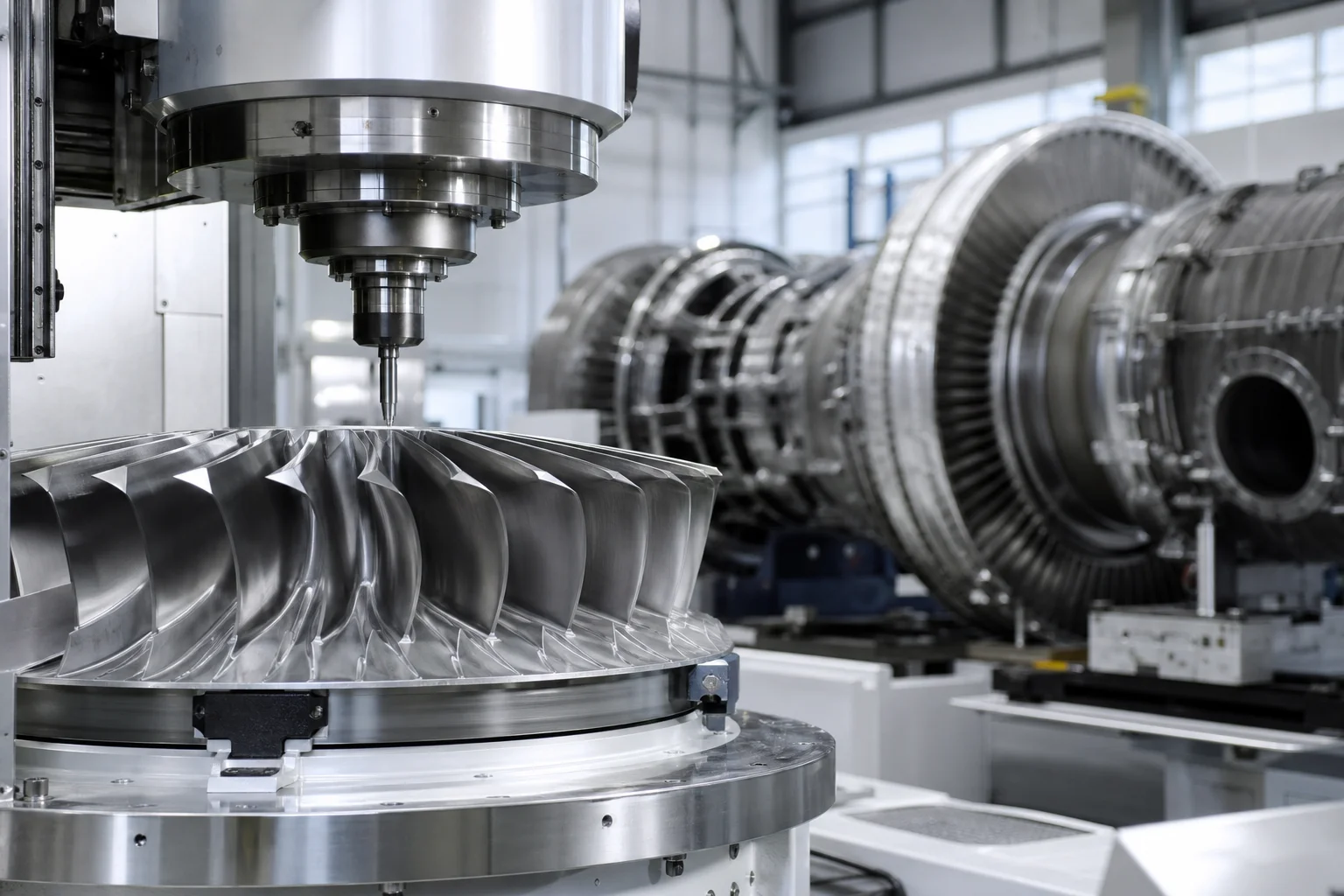 High-precision manufacturing of aircraft engine components